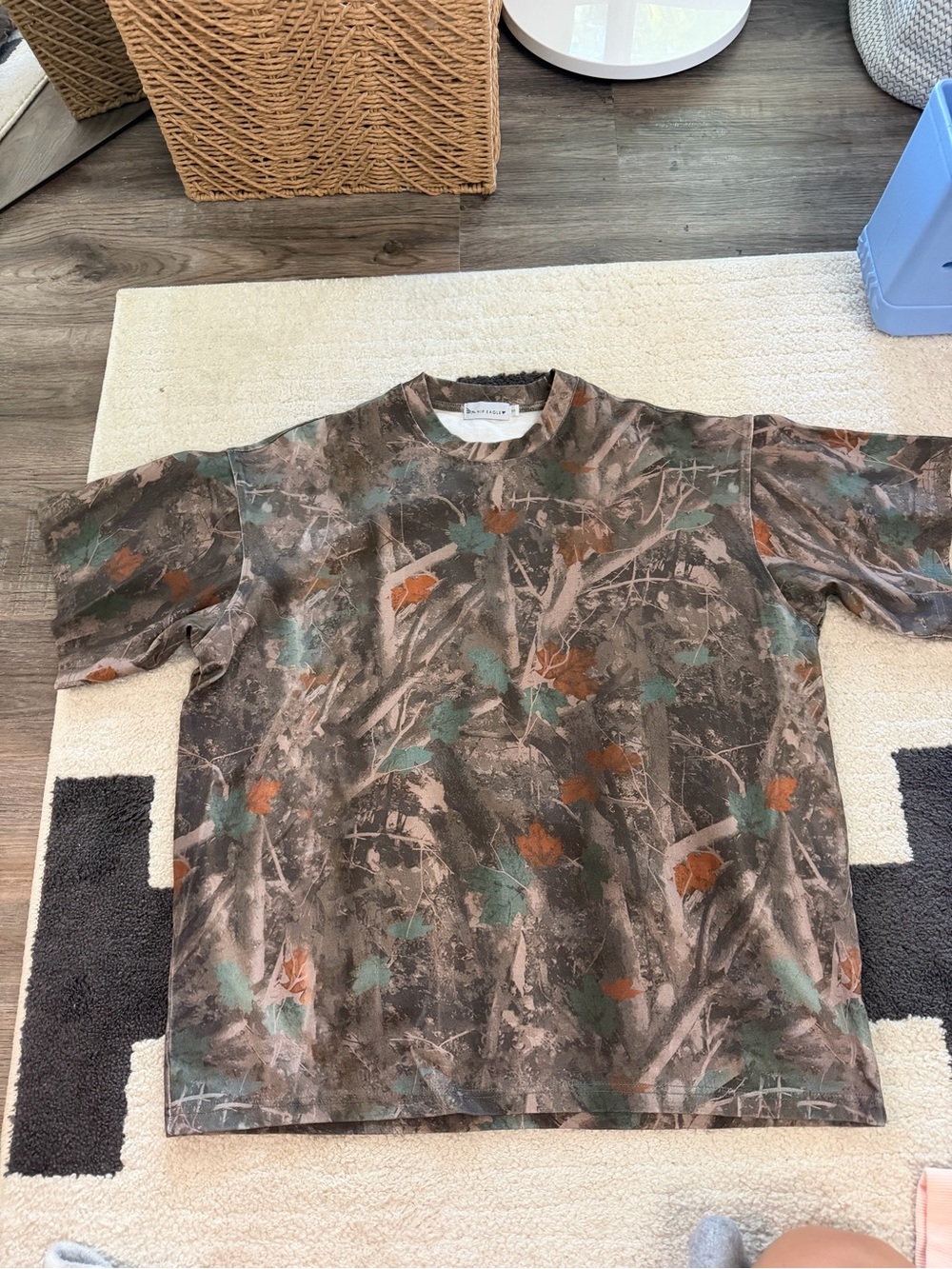 Women's Short Sleeve Camo-Print Tee - Multicolor